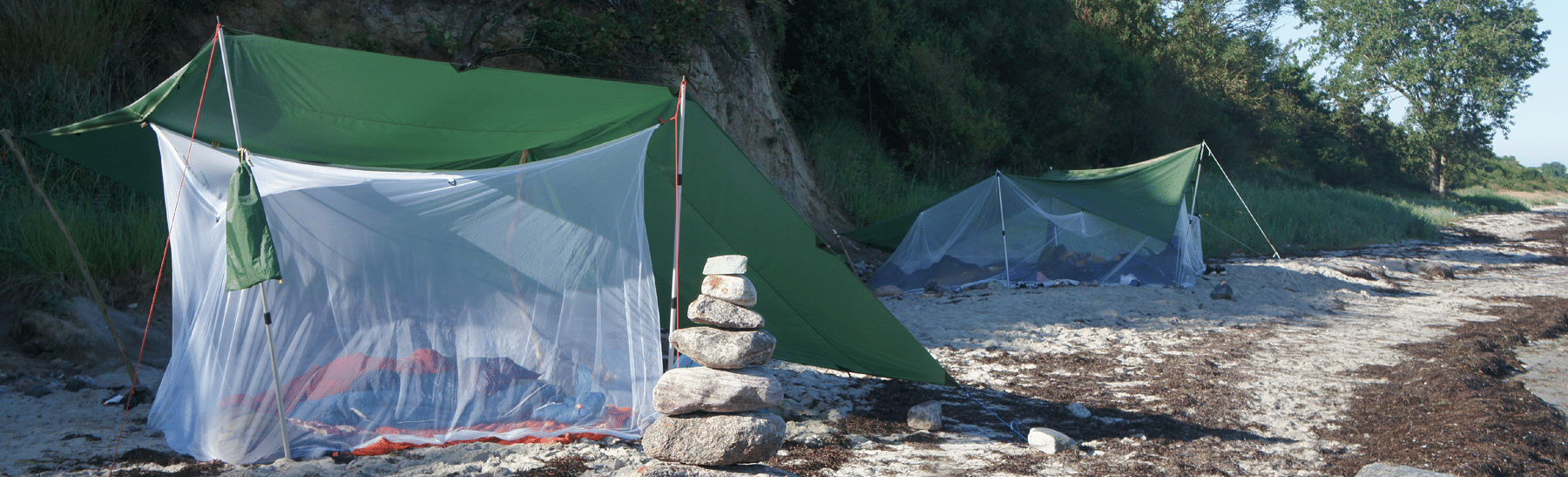 tarp am strand